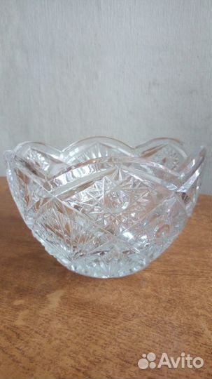 Ваза хрустальная СССР + маленькая в Подарок