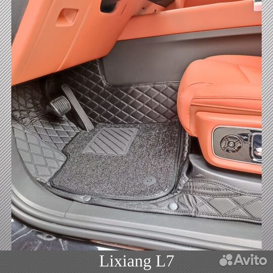 Авто ковры в салон Lixiang L7. Чёрные