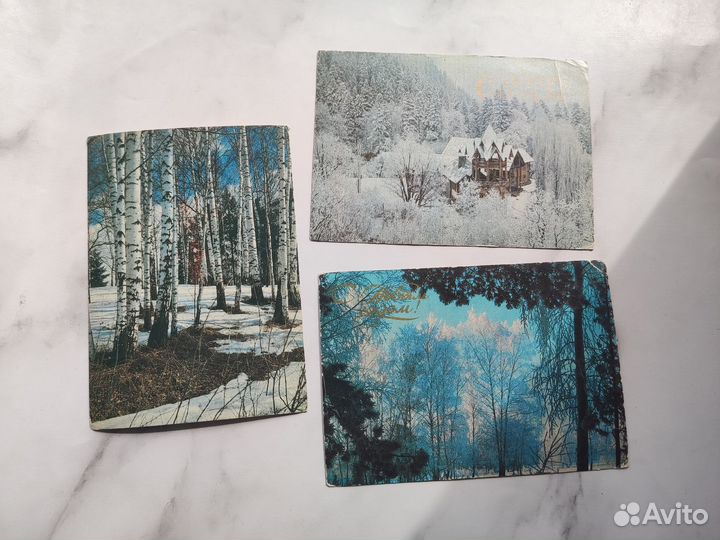 Советские открытки пейзажи природа 11 шт