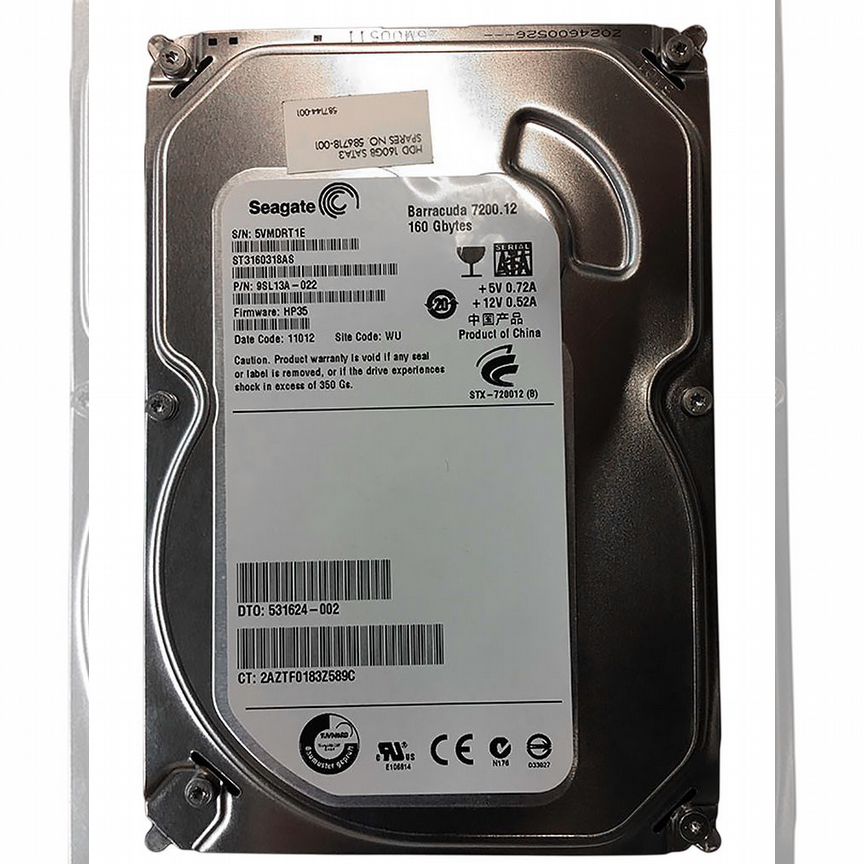 [450024-001] Жесткий Диск Hp 160gb Sata2 3,5" Hdd 450024-001