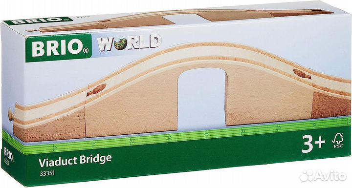 Brio World 33351 – Виадук с аркой 36 см (мост)