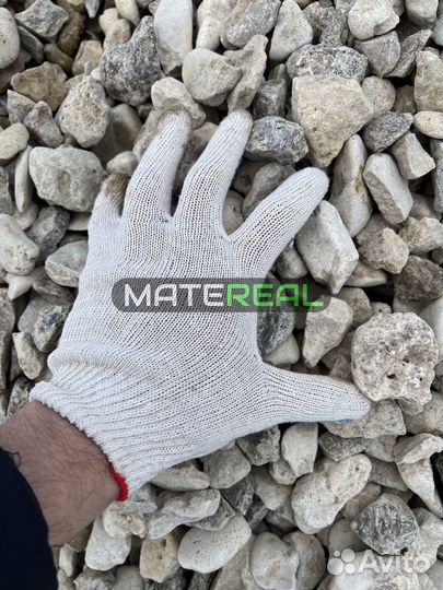 Щебень гравийный (как на видео)