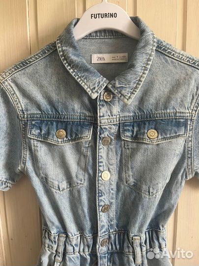 Джинсовый комбинезон для девочки Zara