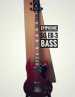 Новая бас-гитара Epiphone EB-3 SG Cherry