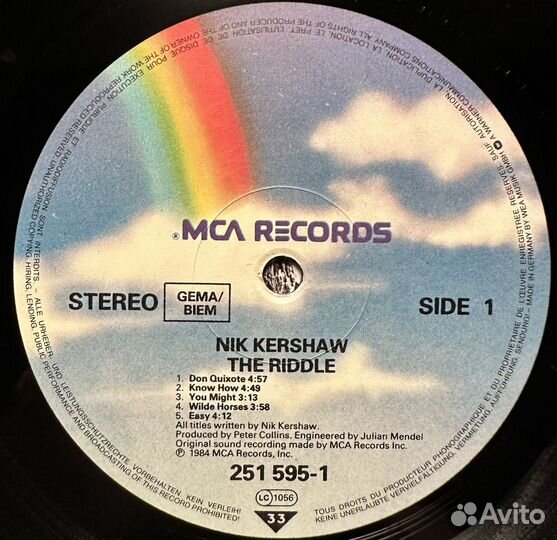 Nik Kershaw – The Riddle (Германия 1984г.)