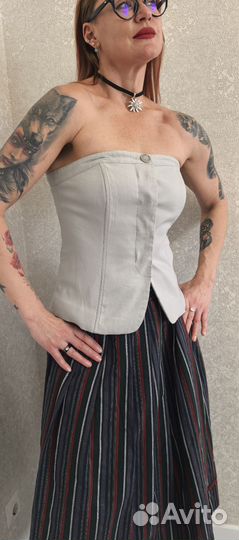 Винтажный топ корсет