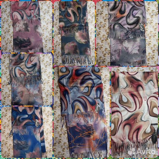 Шарфы платки палантины кашемир