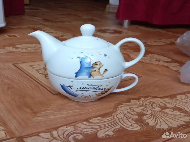 Заварочный чайник с чашкой