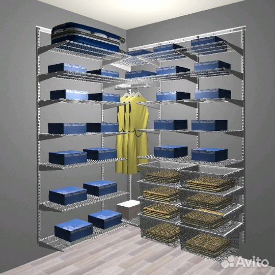 Угловая гардеробная система Aristo