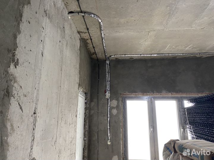 Штроба и закладка трасс под сплит-системы