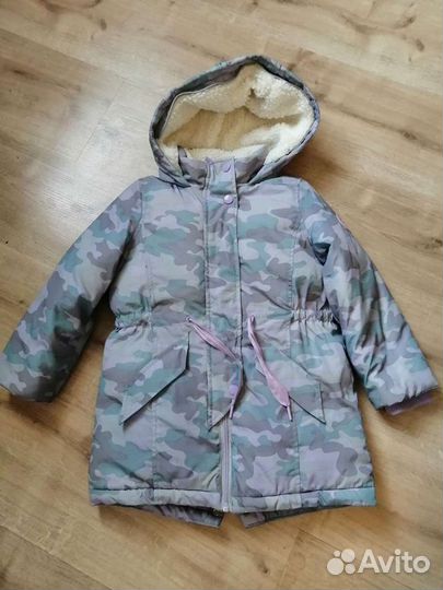 Куртка парка для девочки 104