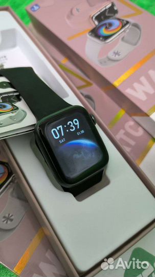 Смарт часы Dt no 1 mini 7 серия 41мм чёр и розовые