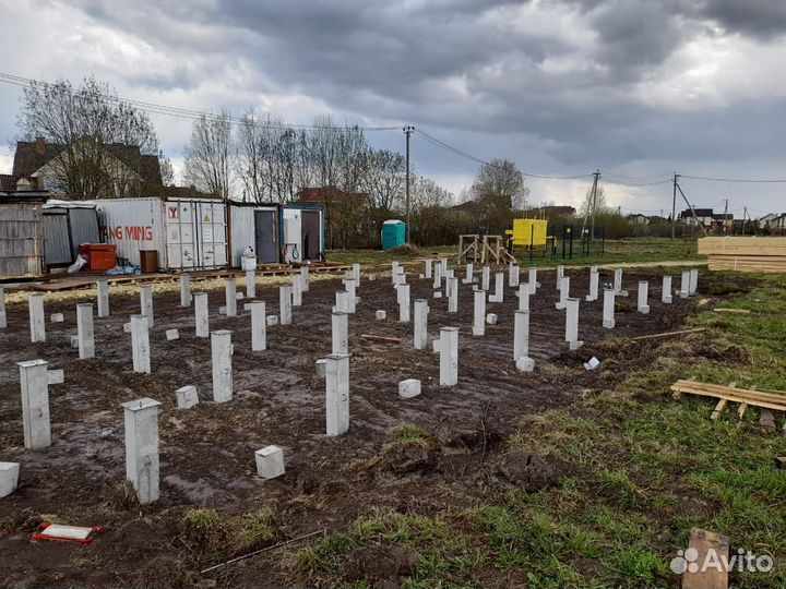 Монтаж жб свай