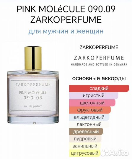 Духи тестер Zarkoperfume Pink Molecule 090.09 60мл