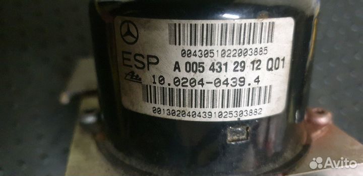 Блок абс есп A 005 431 29 12 Mercedes w203