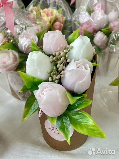 Букет цветов из мыла