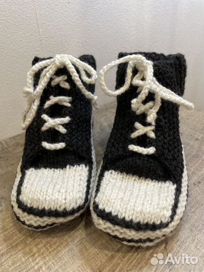 Носки-кеды вязаные следки