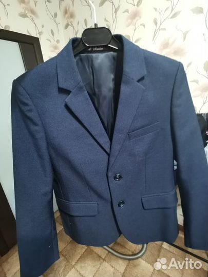 Пиджак темно-синий Бостон рост 128