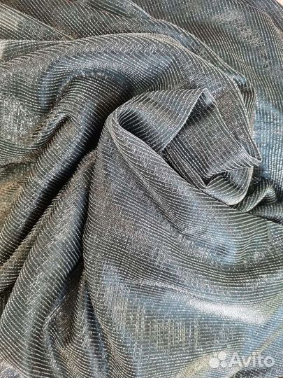 Отрез ткани с люрексом из СССР