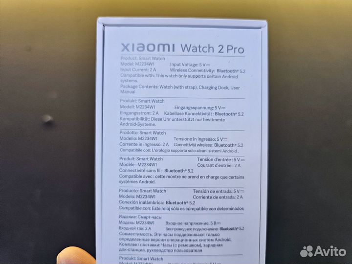 Смарт-часы Xiaomi Watch 2 Pro, черный