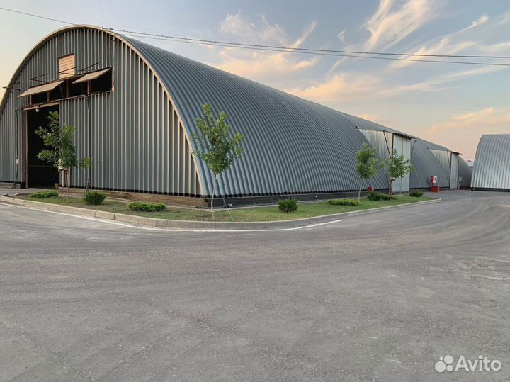 Строительство ангаров. Арочный ангар