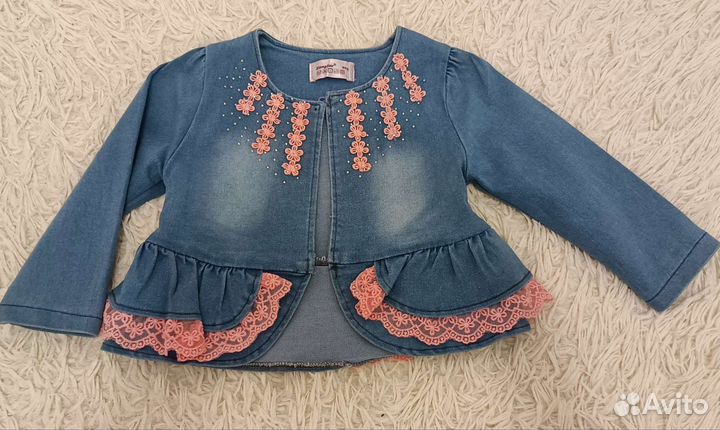 Джинсовый костюм для девочки
