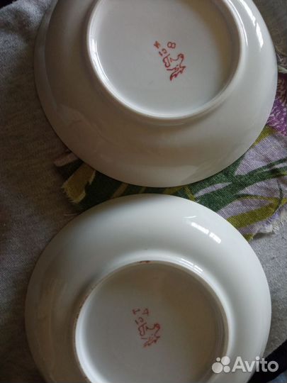 Фарфоровые статуэтки кружки СССР агитация