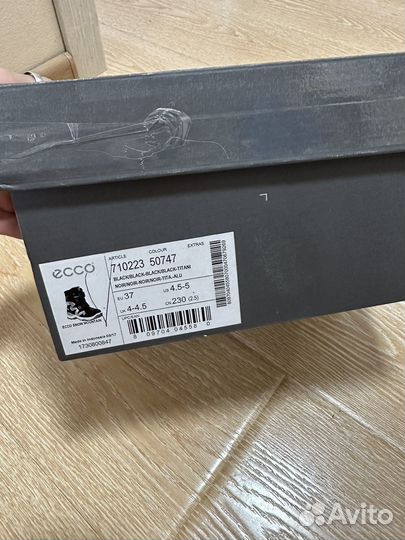 Ботинки goretex ecco 37