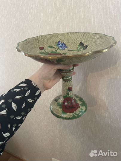 Ваза эмаль клуазоне