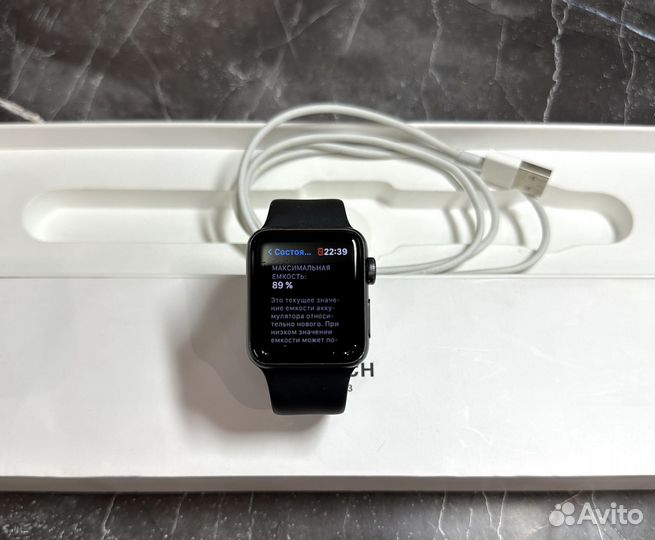 Часы Apple Watch 3 38 mm 89 акб