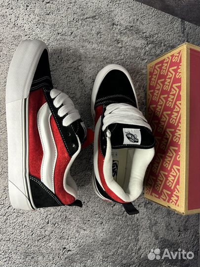 Кеды Vans Knu Skool 'Black Red'