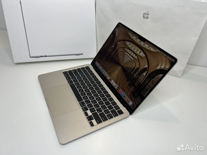 Macbook air 13 m2 512 Starlight полный комплект