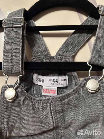 Джинсовый комбинезон Zara 98