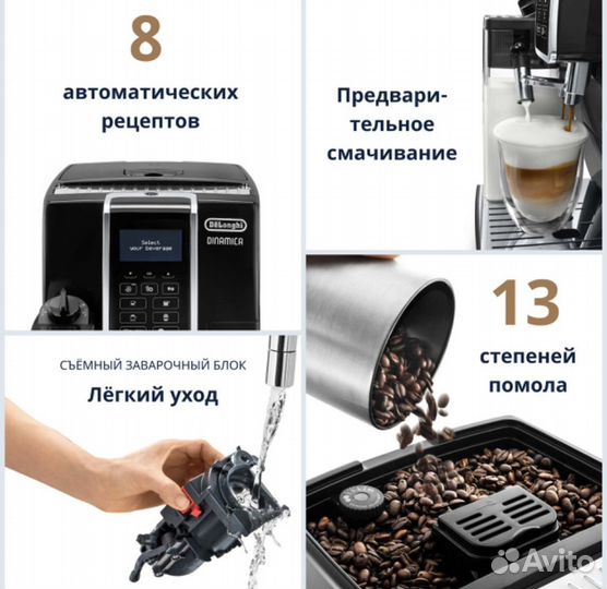 Кофемашина delonghi ecam 350.55 b