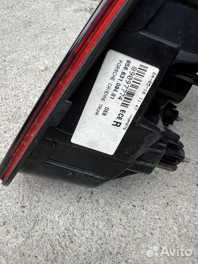 Фонарь крышки багажника porsche cayenne 958 turbo