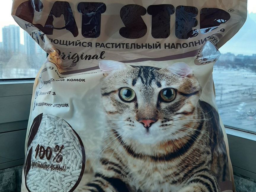 Наполнитель Cat Step для кошачьего туалета,12л