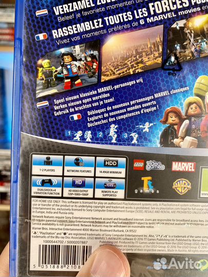 Lego Marvel Avengers (Новые) PS4