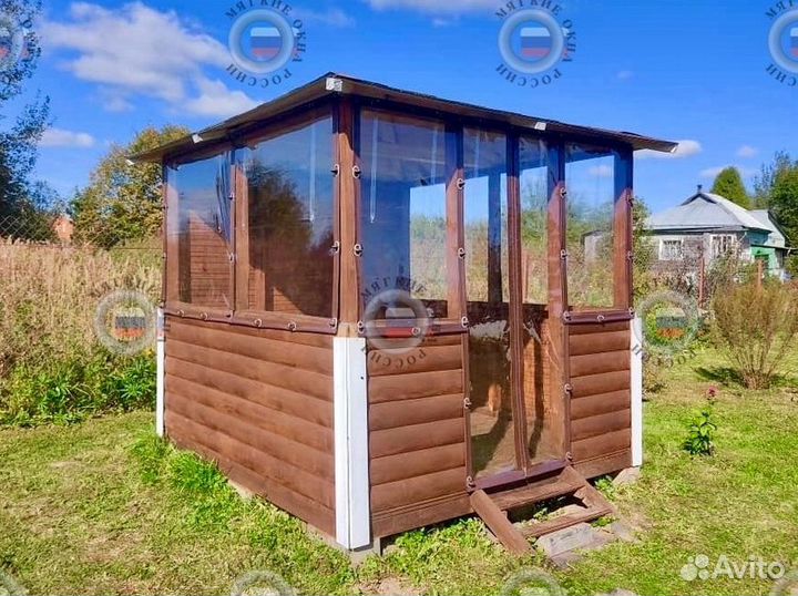 Мягкие окна в отрез, пленка пвх прозрачная