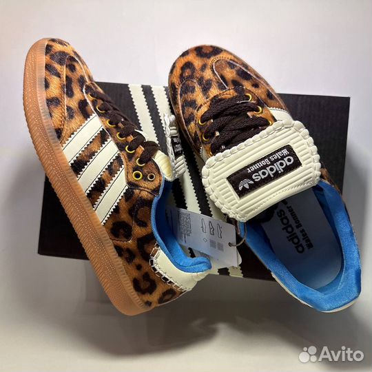 Кеды Adidas Samba Wales Bonner LUX leopard новые