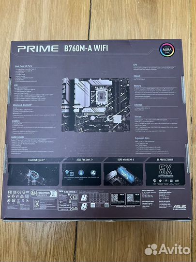 Материнская плата asus prime b760m-a wifi