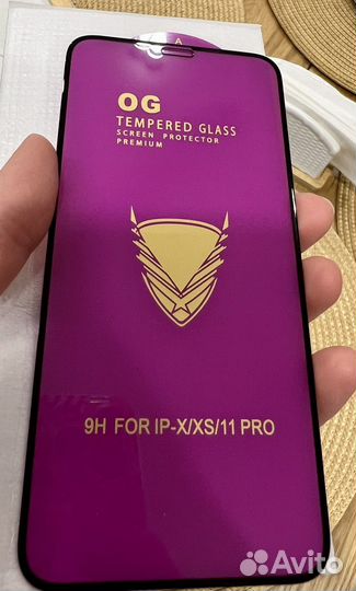 Защитное стекло на iPhone x, xs, 11 pro