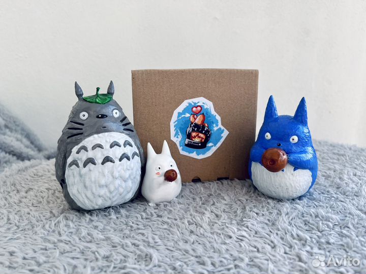 Фигурки Котобус, Тоторо, Хин, аниме Х. Миядзаки