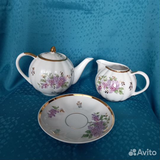 Предметы сервизов Сирень Дулево