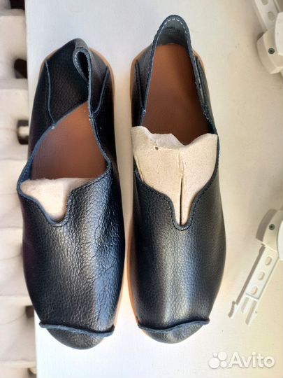 Мокасины кожаные размер 40