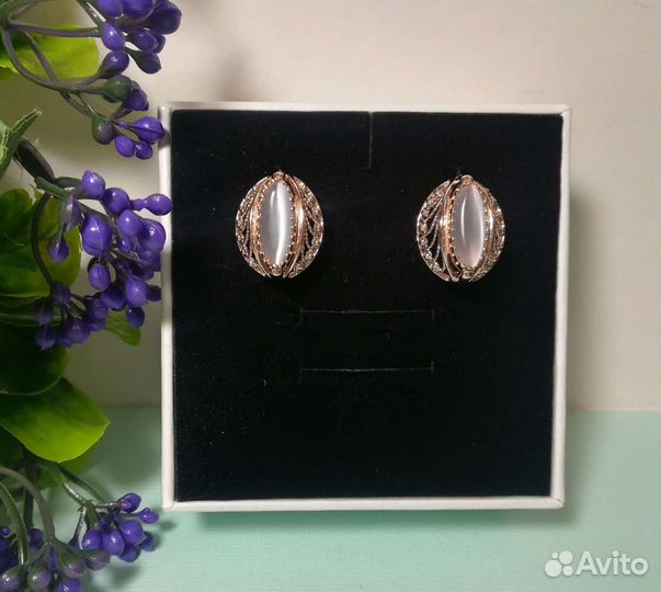 Серьги мельхиор