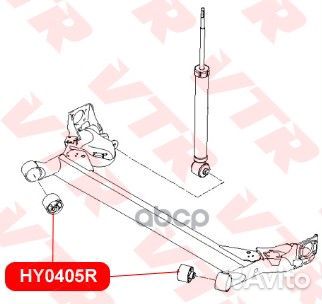 Сайлентблок задней балки hyundai accent 05-10