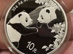 Монеты Панда Китай 2023 год Серебро 1 унция