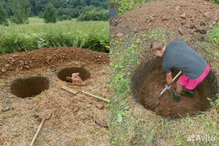 Септики выгребные ямы из бетонных колец