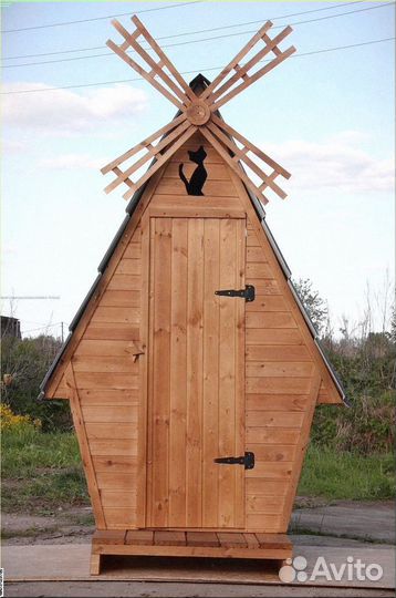 Дачный туалет деревянный Э878