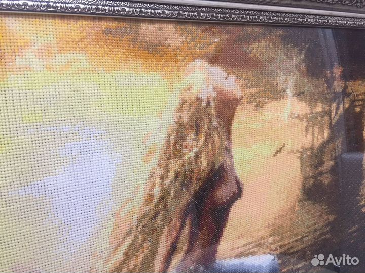 Картина, вышитая крестиком «Сирена»